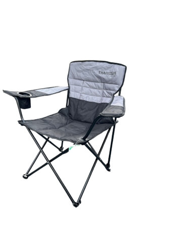 เก้าอี้สนาม THAI ADVENTURE รุ่น LUXURY CHAIR สีเทา/ดำ_0